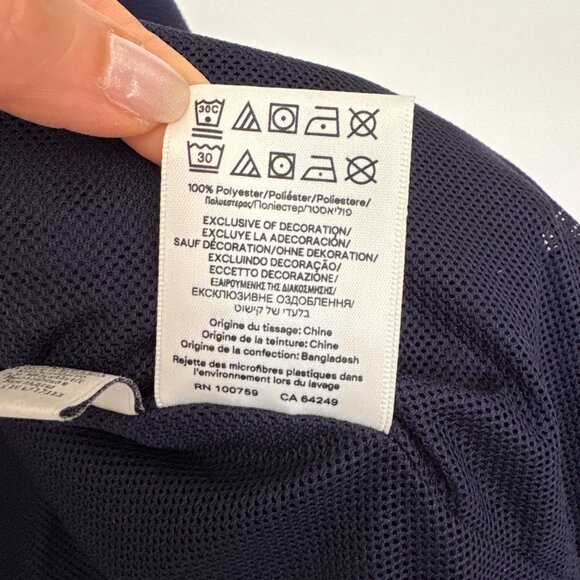 Scotch & Soda Seersucker Full Zip Jacket Navy Blue Men's Size S - Picture 12 of 12